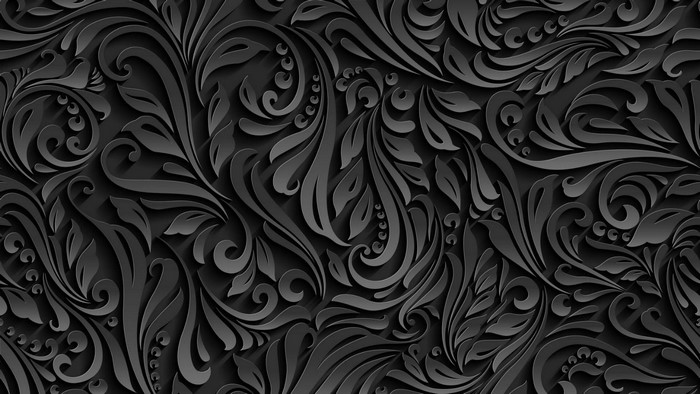 Monochrome floral pattern texture