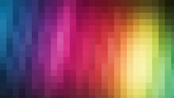 Abstract mosaic gradient of colorful squares