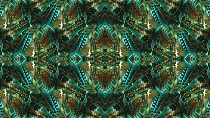Abstract fractal pattern with symmetry