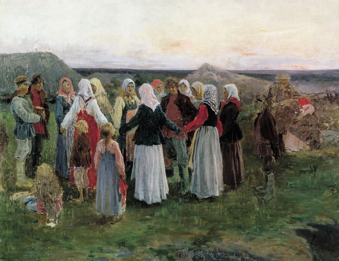 People Dancing in a Village by Alex Stepanov