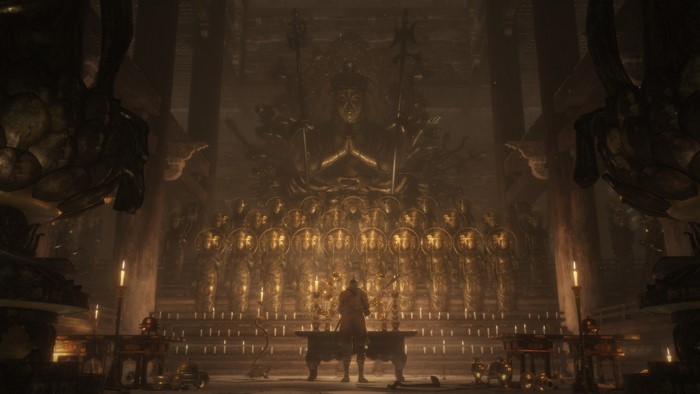 Sekiro: Shadows Die Twice - Temple with Golden Statues