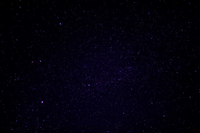 4K night sky full of stars