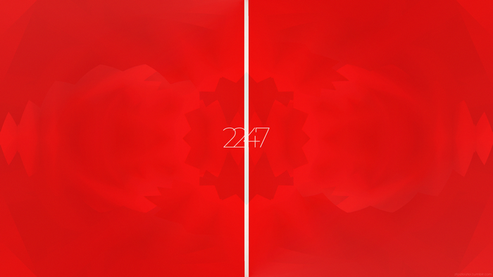 Abstract red background with numbers 2247