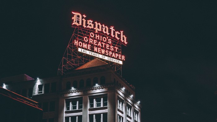 Dispatch Ohio's Greatest Home Newspaper Neon Sign