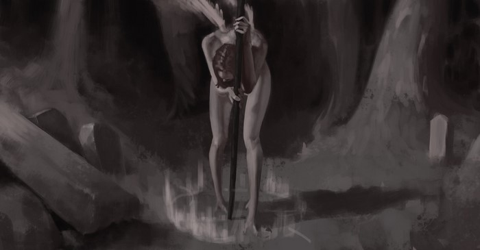 Artwork of a fantasy girl