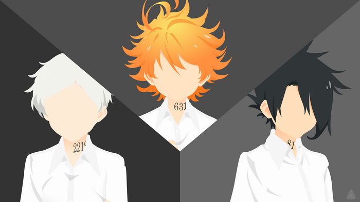 #397874 wallpaper, the promised neverland, emma, ray, norman, 4k, hd ...