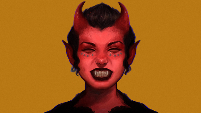 Morgyuk the devil girl artwork