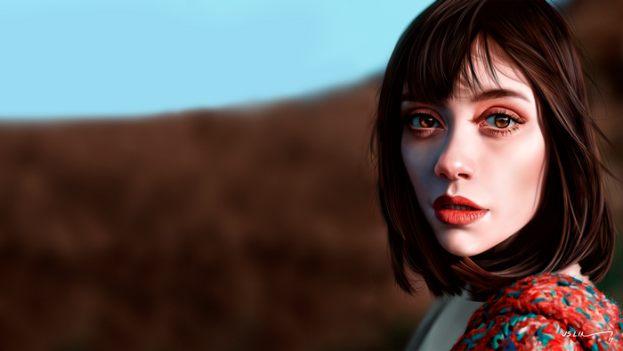 4K Realistic Painting of Mary Elizabeth Navarro by Jinsung Lim