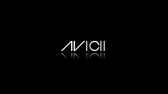 Avicii logo on black background