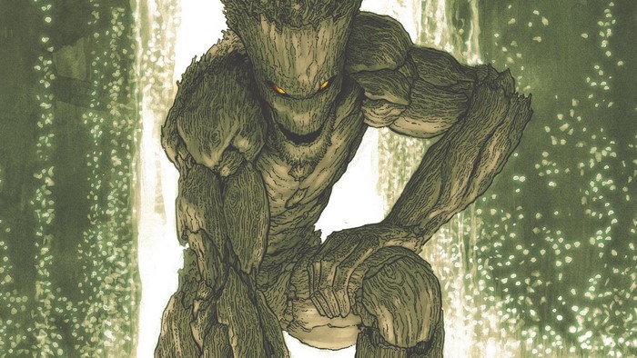 Groot from Guardians of the Galaxy comic art