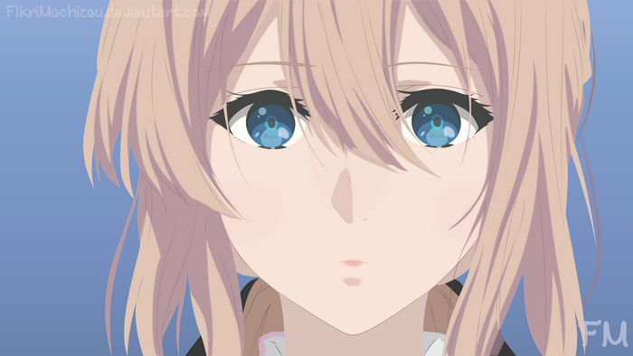 Violet Evergarden anime girl portrait