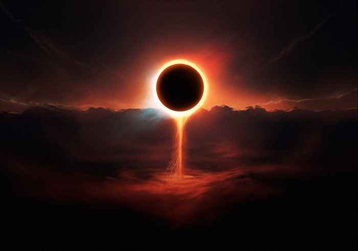 Berserk artwork of a solar eclipse