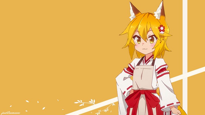 4K Sewayaki Kitsune no Senko-san Anime Girl