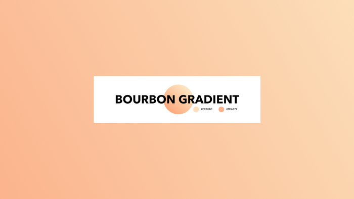 Bourbon Gradient Color Palette
