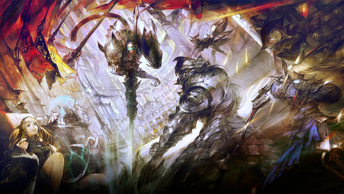 Final Fantasy XIV: A Realm Reborn battle scene