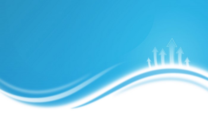 Blue abstract background with rising arrows