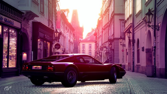 4K Gran Turismo Sport Ferrari in Prague