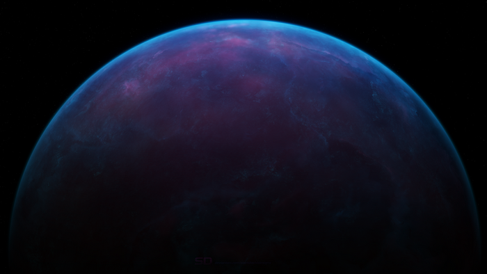 4K Space Art Planet by Starkiteckt