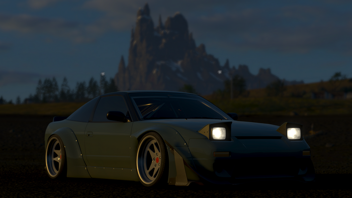 Nissan 180SX with pop-up headlights in Forza Horizon 4