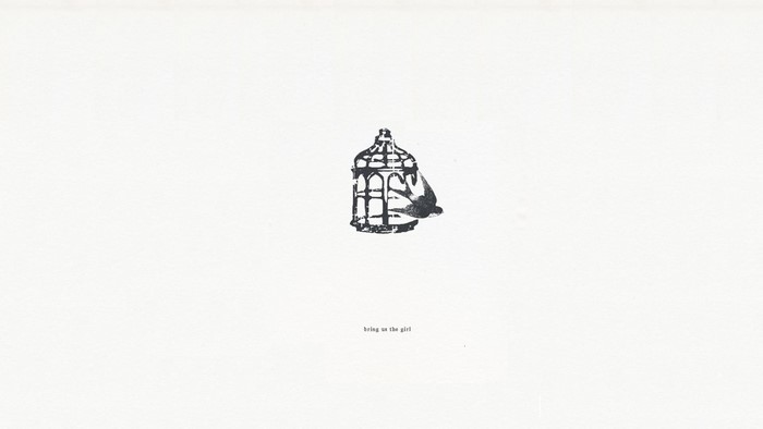 Bird escaping from a cage with text