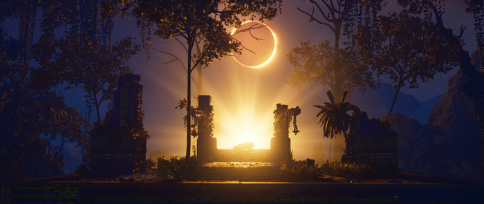 Shadow of the Tomb Raider screenshot with eclipse