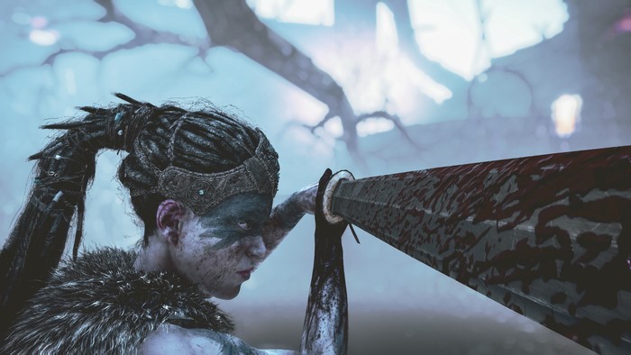 4K screenshot of Senua from Hellblade: Senuas Sacrifice