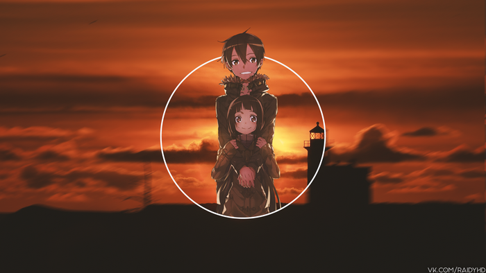 4K Kirigaya Kazuto and Asuna from Sword Art Online