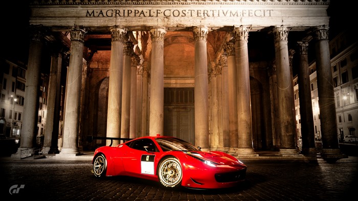 Ferrari 458 Italia at the Pantheon, Rome