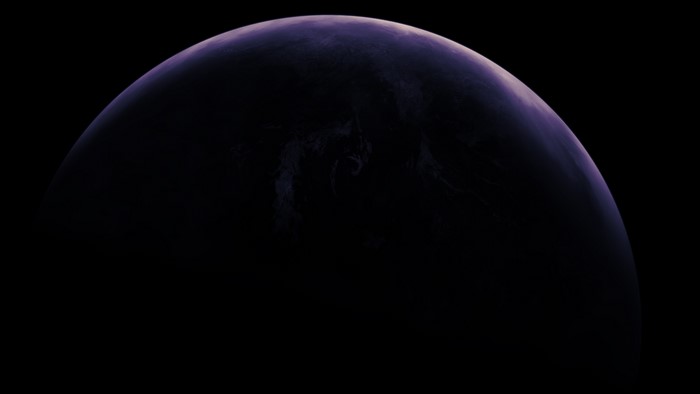 4K Space Art Planet