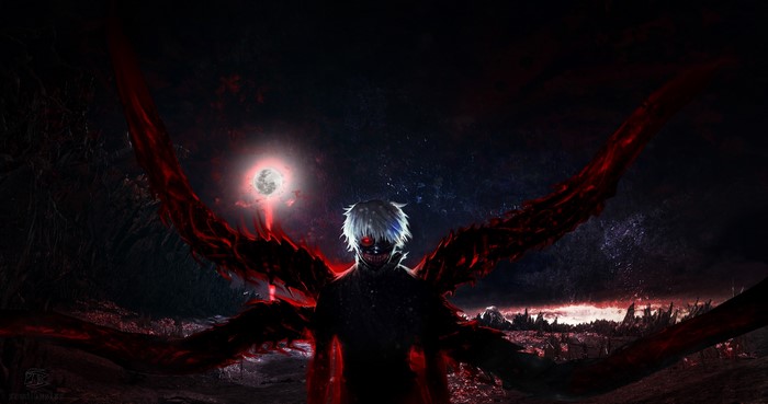 Kaneki Ken Dark Fantasy 4K Digital Art