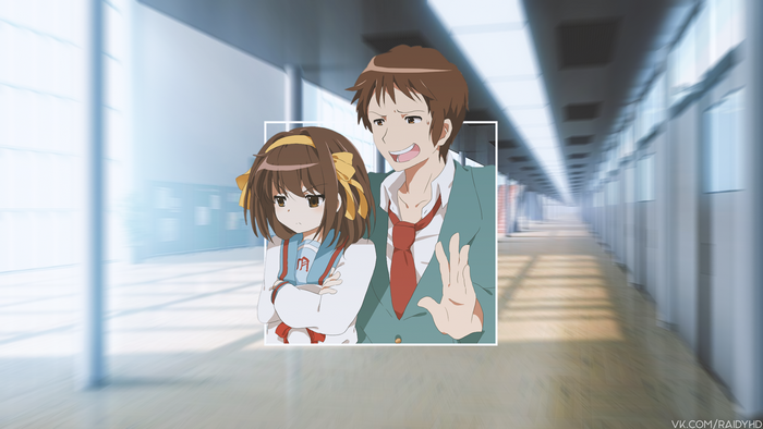4K The Melancholy of Haruhi Suzumiya anime picture-in-picture