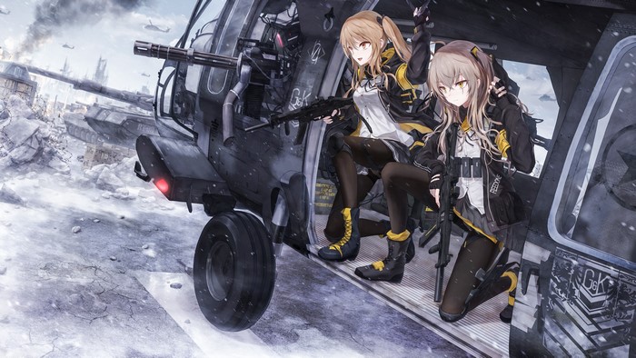 Girls Frontline 4K Tactical Helicopter Insertion