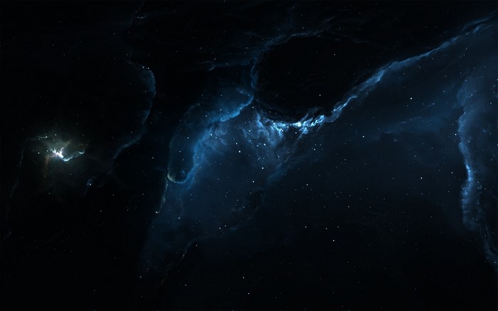 Digital art of a deep space nebula with stars