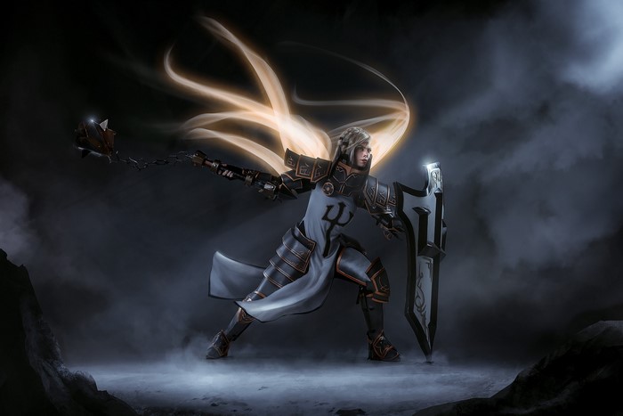 Ksenia Shelkovskaya as Crusader from Diablo III