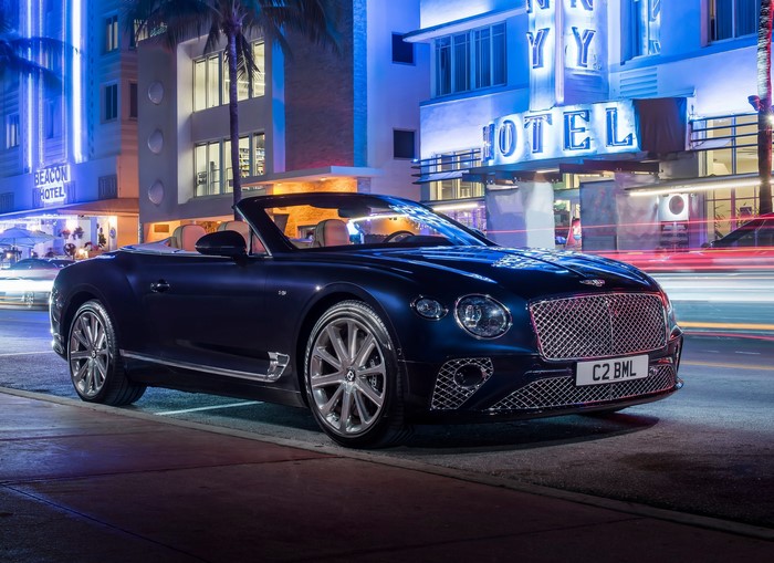 Bentley Continental GT Convertible on Miami Beach