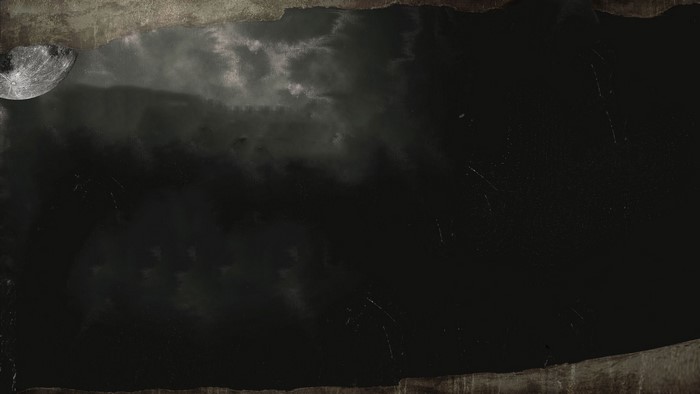 The Moon in the night sky