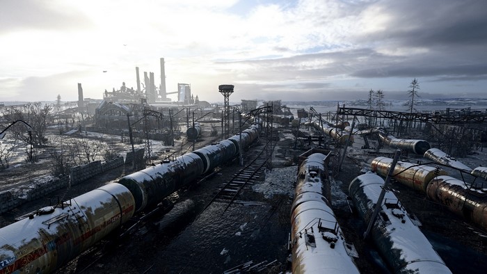 4K Apocalyptic Train Wreck in Metro Exodus