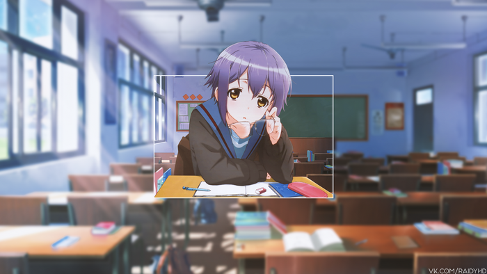 4K, Nagato Yuki from The Melancholy of Haruhi Suzumiya