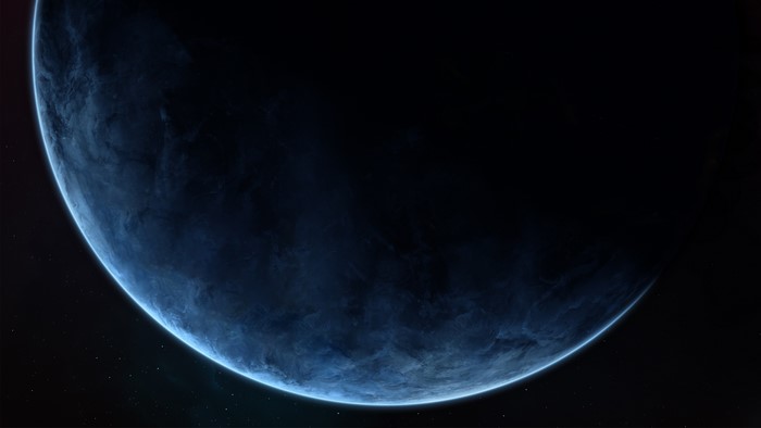 4K Space Art Planet