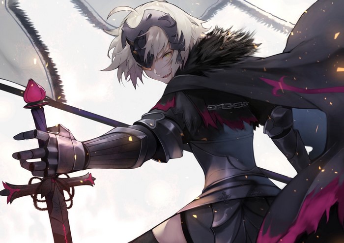 Jeanne (Alter) from Fate/Grand Order holding a sword