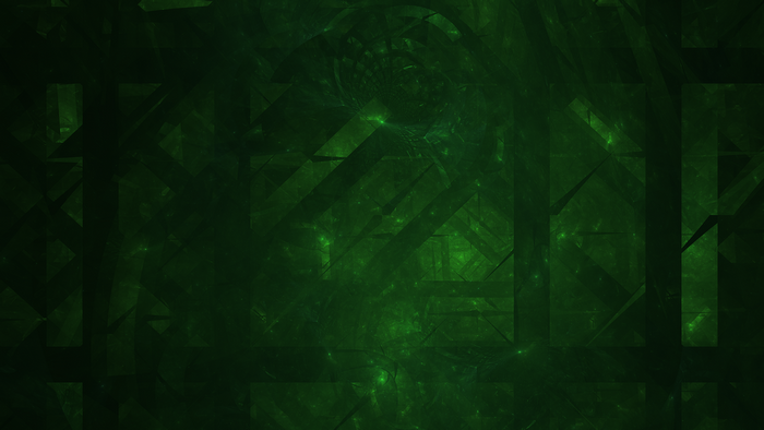 Abstract green fractal digital art