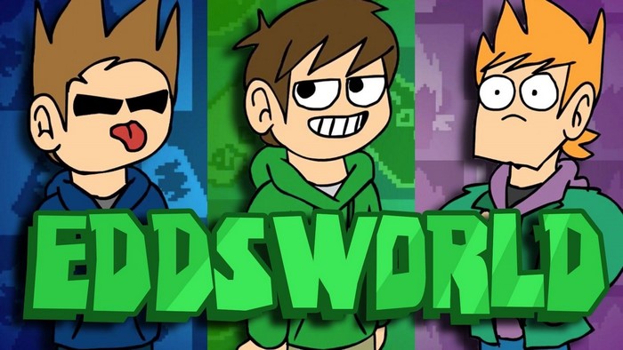 Eddsworld characters Tom, Edd, and Matt