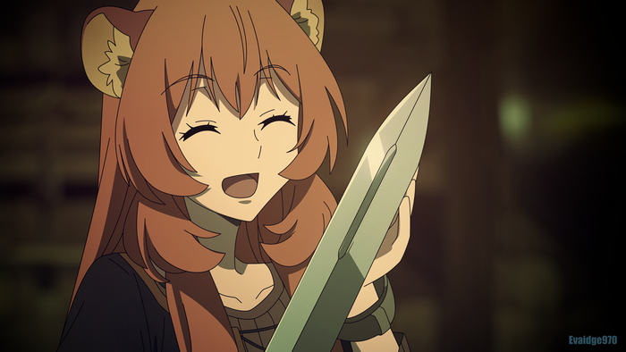 Raphtalia from Tate no Yuusha no Nariagari holding a sword