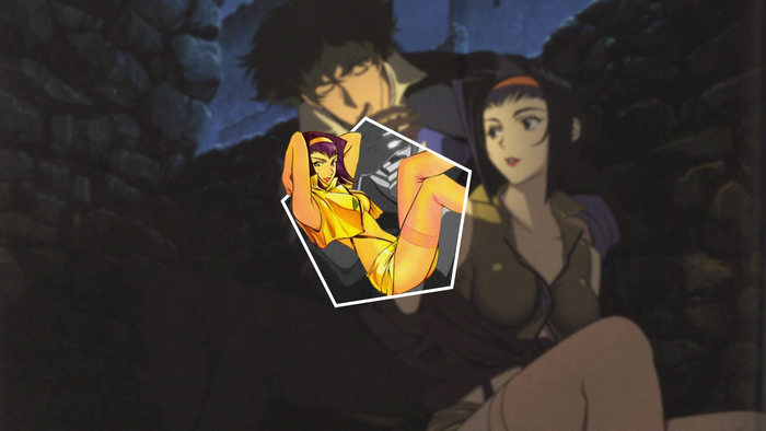 Faye Valentine and Spike Spiegel from Cowboy Bebop