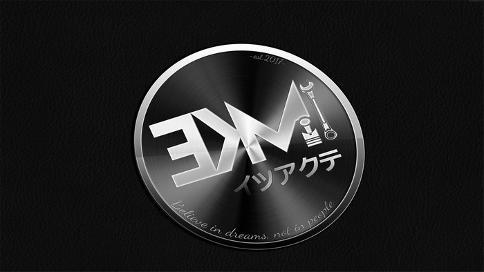 JDM tuning logo with Japanese text and slogan