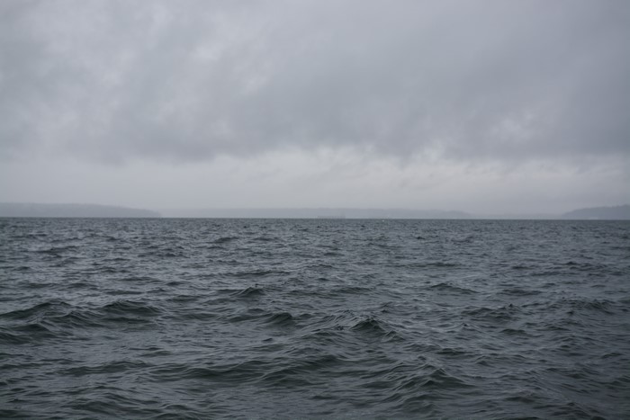 4K Ocean with Waves and Cloudy Sky