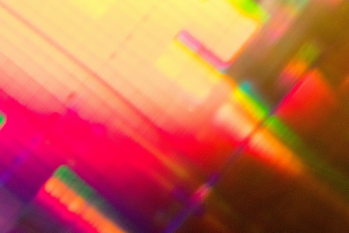 Abstract colorful light pattern
