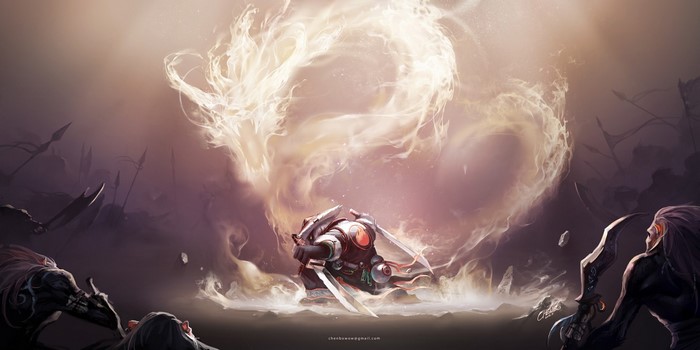 Chen Stormstout from World of Warcraft summoning a dragon