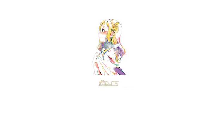 Anime girl with headphones and colorful hair
