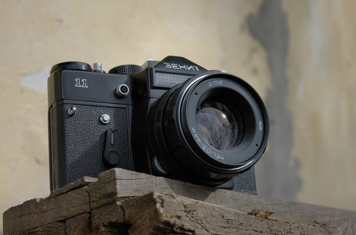 Zenit 11 camera with Helios-44M lens